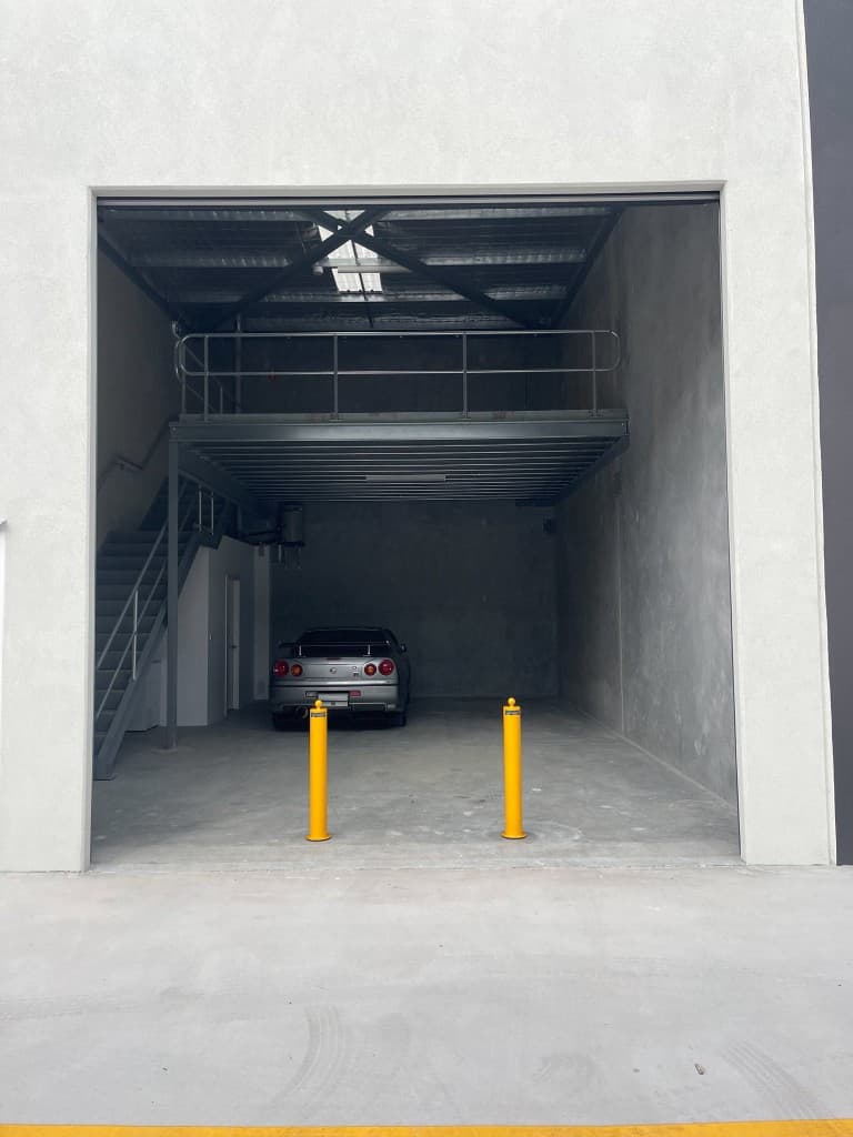 Prowest removable bollards installed at a Perth workshop